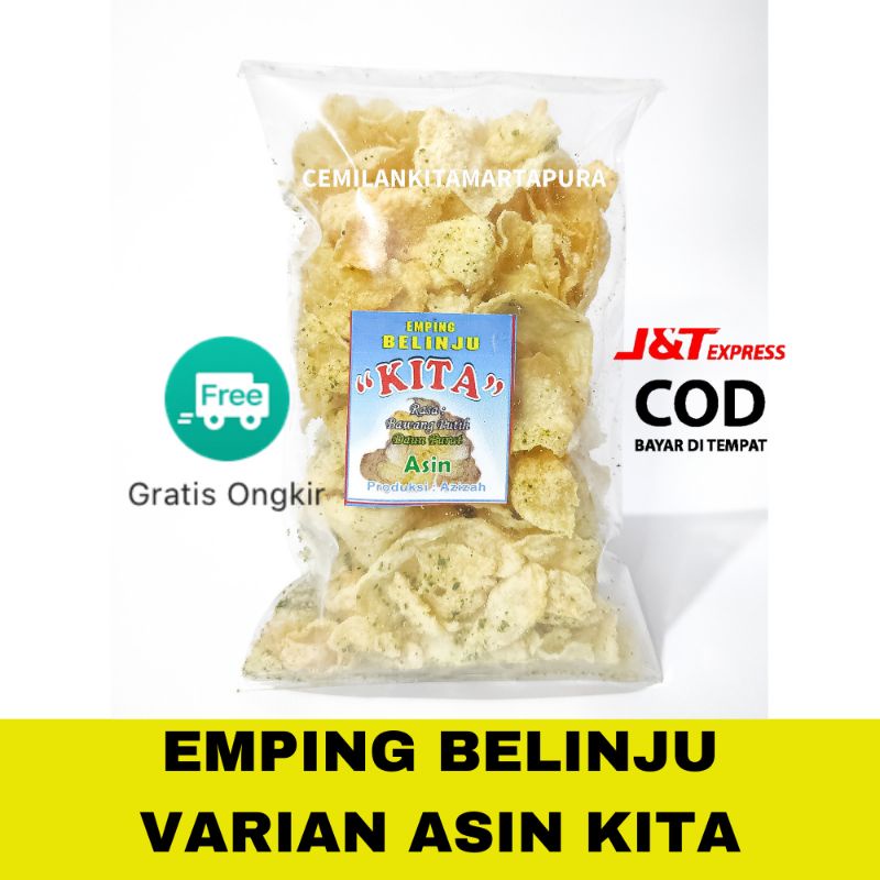 EMPING BELINJO KITA | CEMILAN BELINJU PEDAS | BELINJO ASIN | MELINJO CEMILAN KEKINIAN DAUN JERUK PURUT KITA