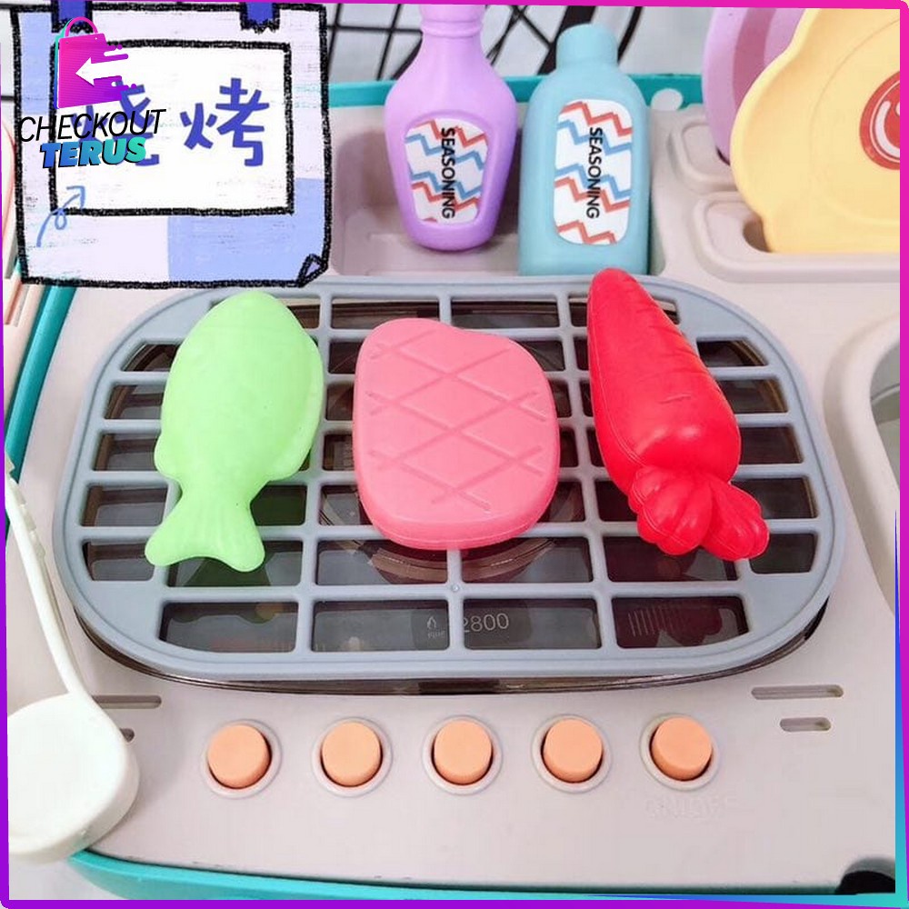 CT M27 Mainan Home Picnic Kitchen Set 906 Mainan Dapur Masak Masakan dan Wastafel Cuci Piring Mainan Edukasi Anak