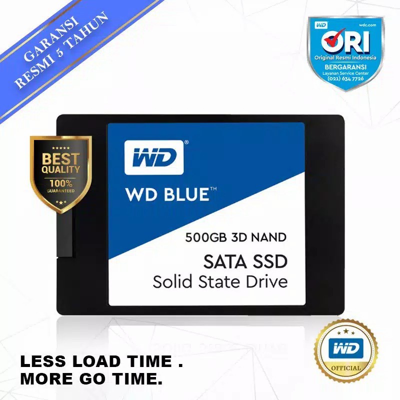 SSD WD GREEN 120GB 240GB 480GB 500GB 1TB SSD WD BLUE SATA 3DNAND RESMI