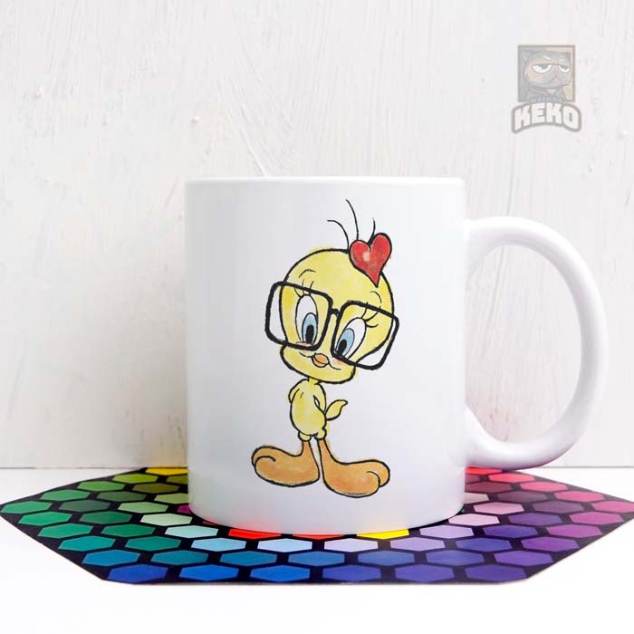 Mug Keramik Tweety Nerd Coffee