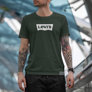  Baju  Distro Bandung  Premium Motif Logo Leviz Cotton Combed 