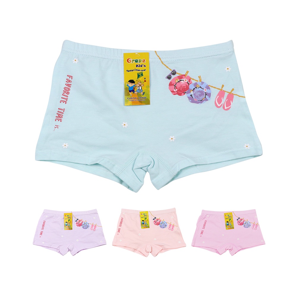 PANTY - Celana Dalam Pendek Anak Perempuan Remaja Lucu Model Boxer CD CAE BX 185