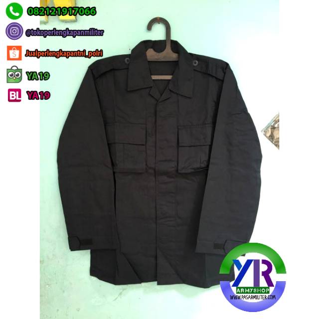 setelan PDL Hitam Polos