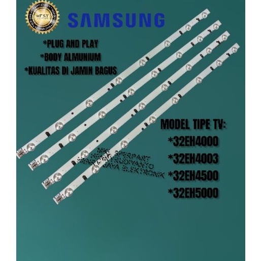 BACKLIGHT TV LED SAMSUNG 32 INC UA 32EH4000 32EH4003 32EH4500 32EH5000 LAMPU BL 8K 3V UA UA32EH4000
