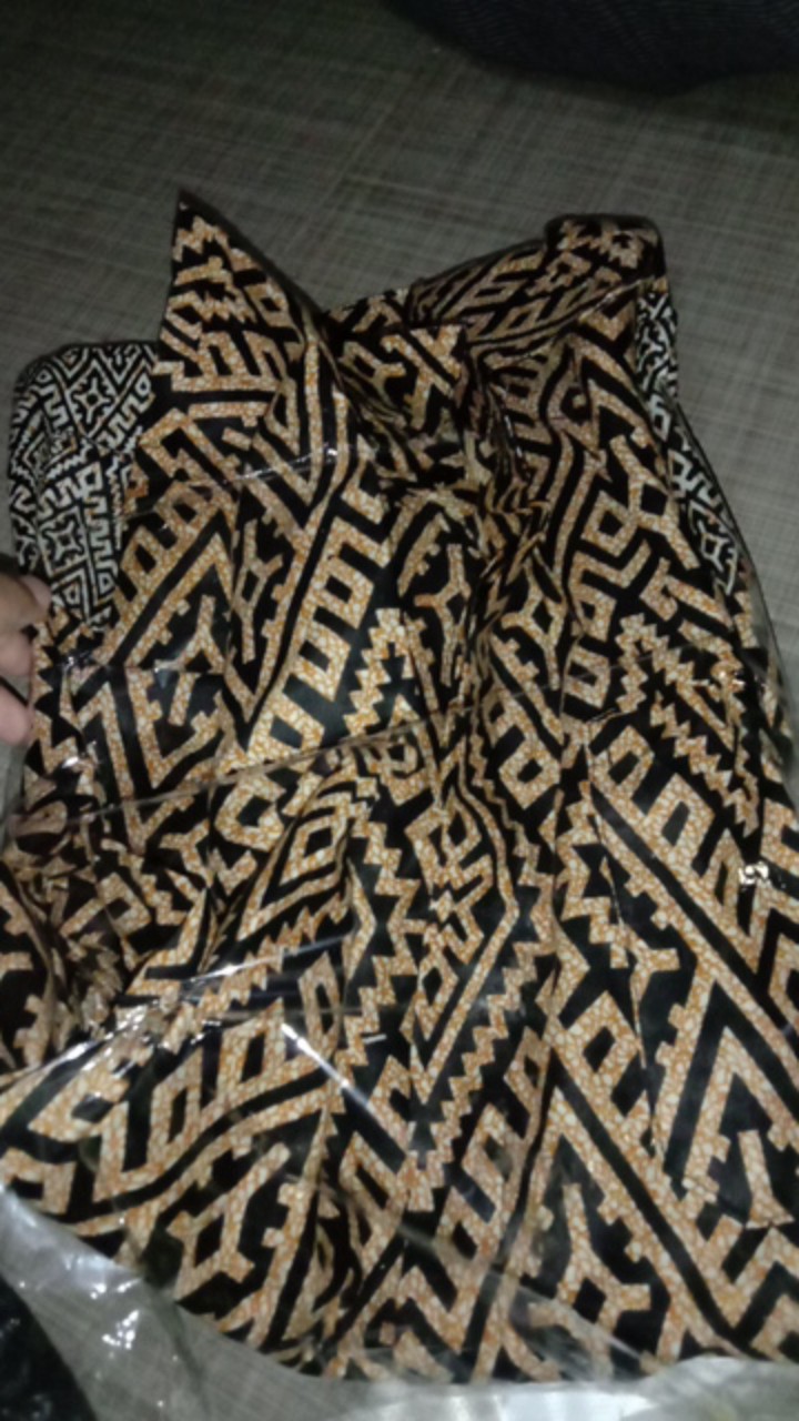 (ready Anak) Sarimbit Couple Batik Span Modern Renata Pinguin Etnic Free Selendang