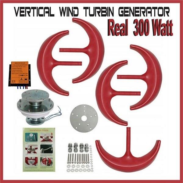 PLTB Generator Wind Turbine Vertical 300W Turbin Angin / Turbin Angin
