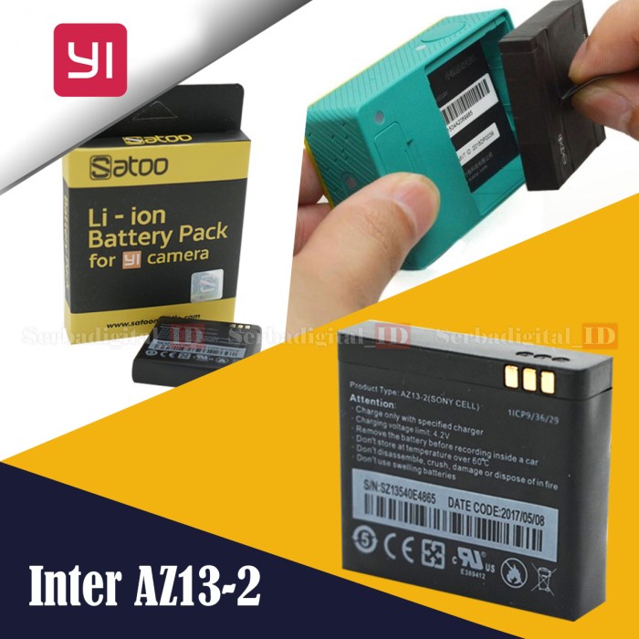 Xiaomi YiXaoyi 1 Baterai International AZ13-2Sony Cell - Inter AZ13-2