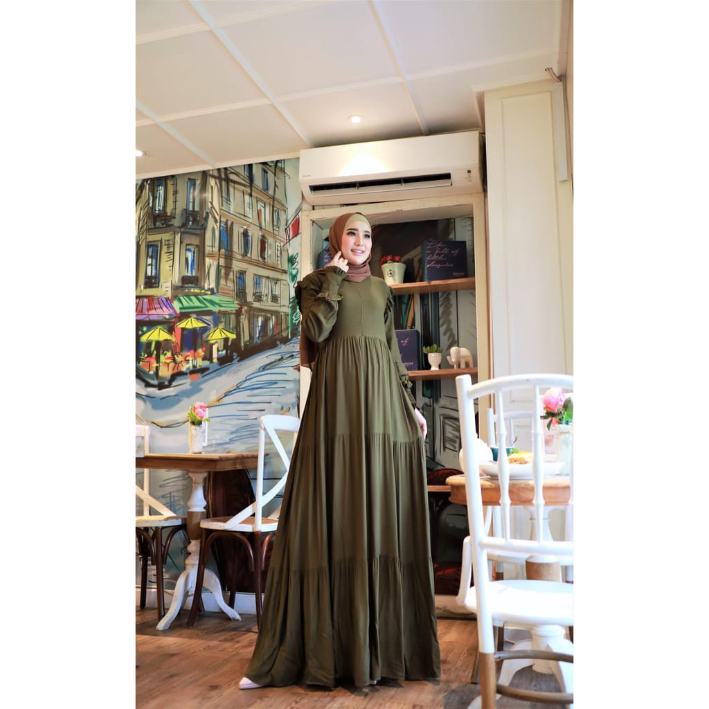 DRESS AZZURA BASIC ARMY BONUS MASKER