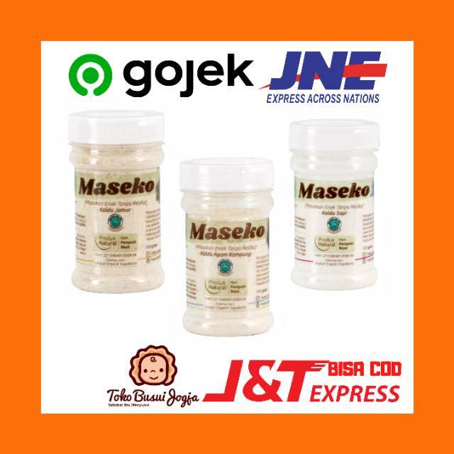 Kaldu Maseko Lingkar Organik Sapi Ayam Jamur Daun Kelor Alami Sachet Refill Refill Botol 100gram &amp; 20gram