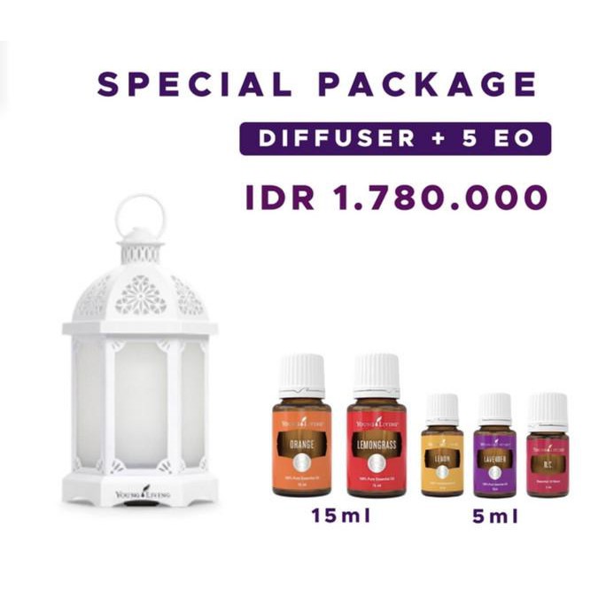 Lantern Diffuser Package With 5Eo Young Living Putrisalwa0