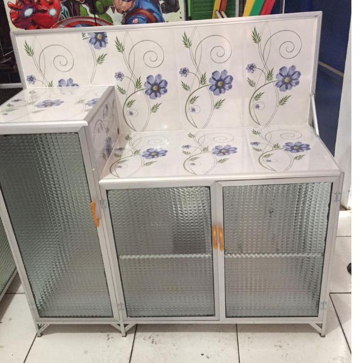 Bagus Dipakai.. RAK KOMPOR ALUMUNIUM.MEJA KOMPOR UNDAK MEJA KOMPOR 2 PINTU RAK KOMPOR 2 PINTU RAK KO