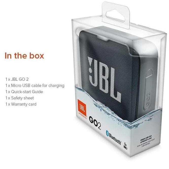 Jbl Go 2 Portabel Bluetooth Speaker Mini Original - Hitam Promo Hari Ini
