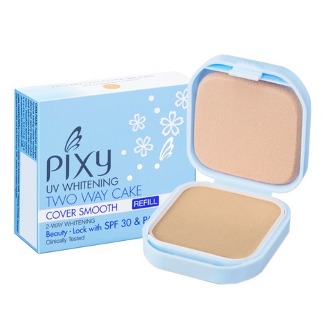 Pixy Uv Whitening Two Way Cake Cover Smooth Refill Shopee Indonesia