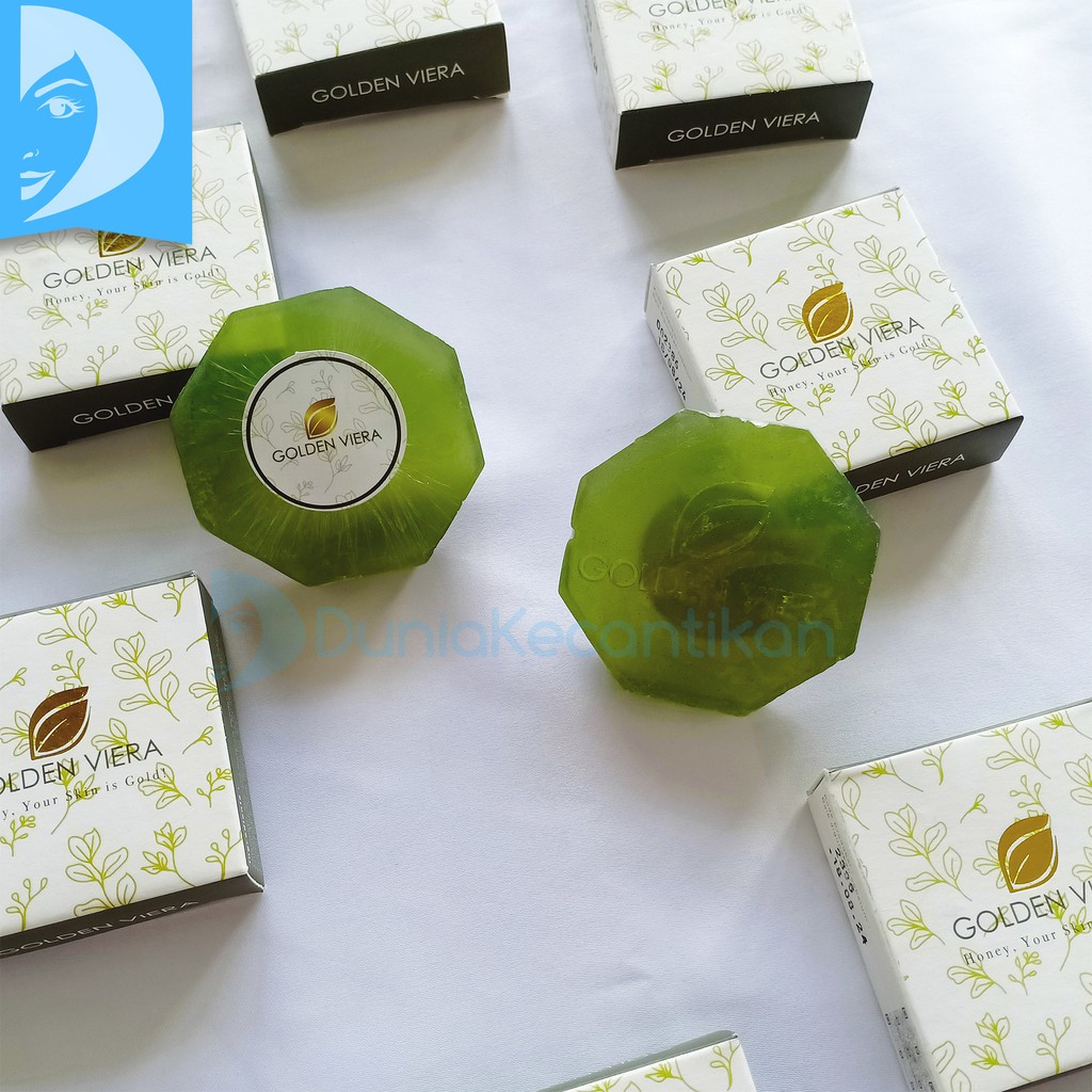 DKMALL - Golden Viera Soap / Sabun Pembersih Wajah Berjerawat / Sabun Jerawat