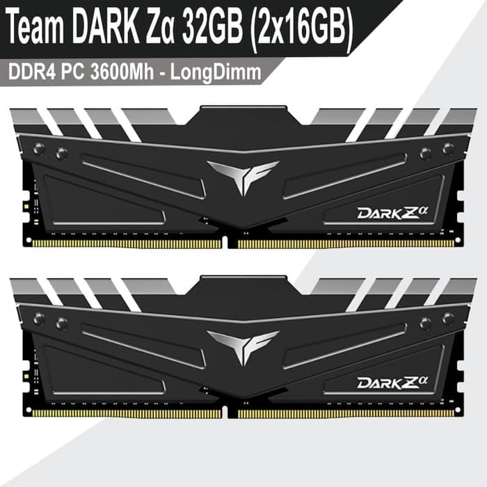 Team T-Force Dark Z Alpha 32GB (2x16GB) DDR4 PC 3600Mhz - RAM Komputer