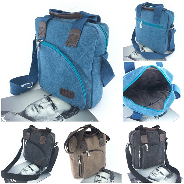 Tas Selempang Canvas Unisex B5002