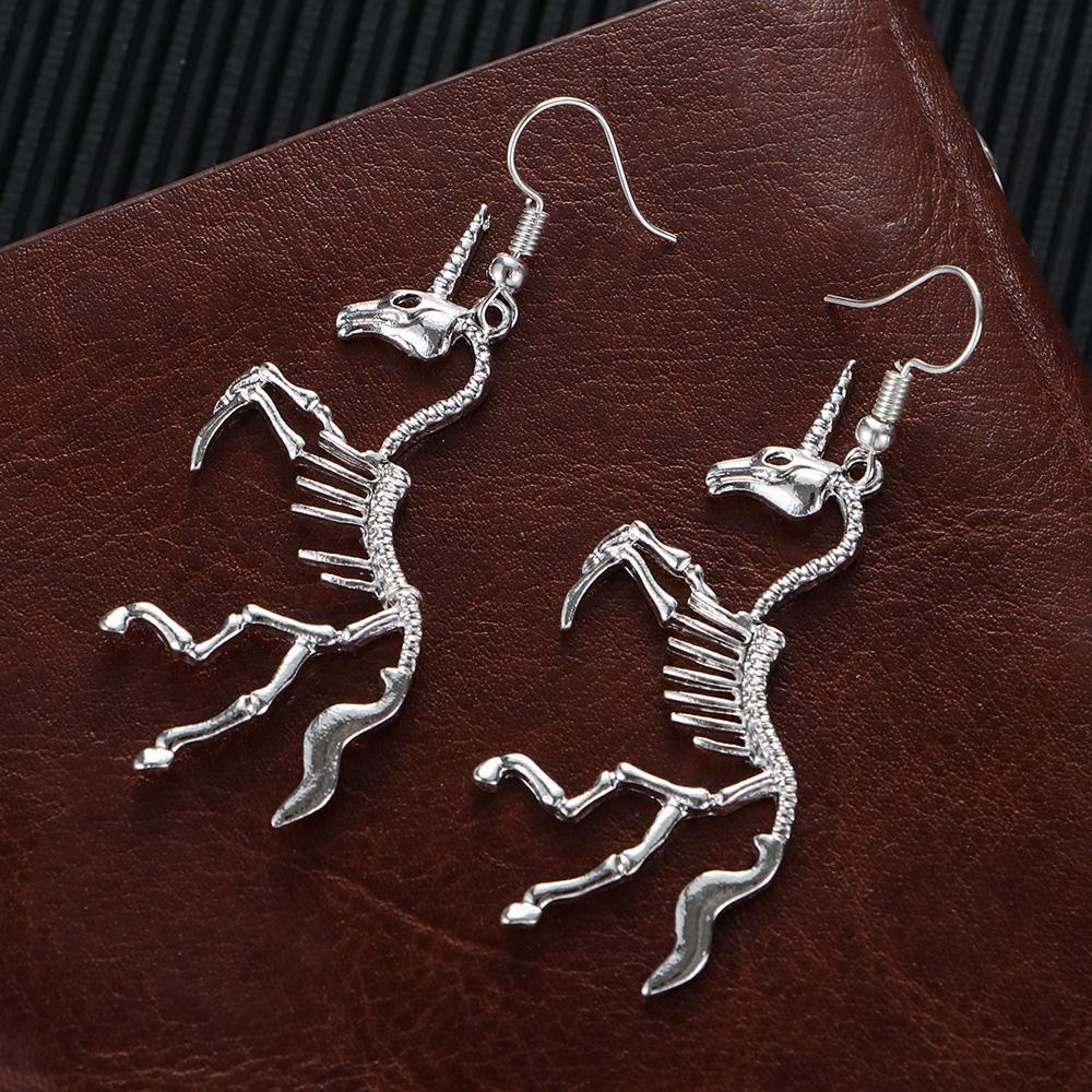 Preva Skeleton Drop Earrings Fashion Perhiasan Pesta Pernikahan Gadis Lady Menjuntai Earrings