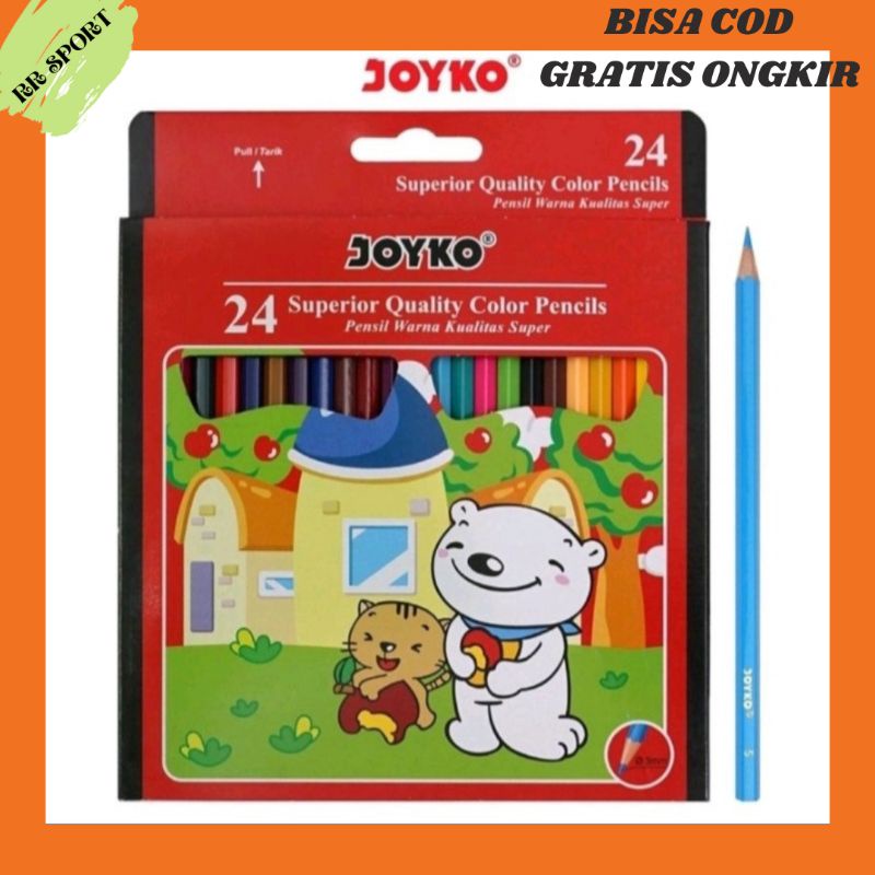 

Pencil Warna Joyko Panjang 24 / Alat Mewarnai / Oil Pastel / Alat Tulis / Pensil Warna Panjang / Alat Sekolah / Crayon Joyko / Crayon Warna