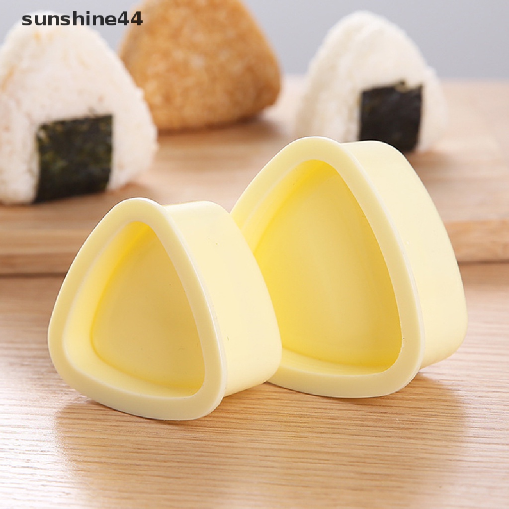 Sunshine 1 set / 3 Pcs Cetakan sushi DIY Bentuk Segitiga