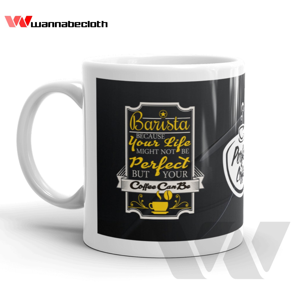Mug Coffee Mug Kopi Barista Mug Custom Cetak Coffee Mug Barista Perfect Coffee