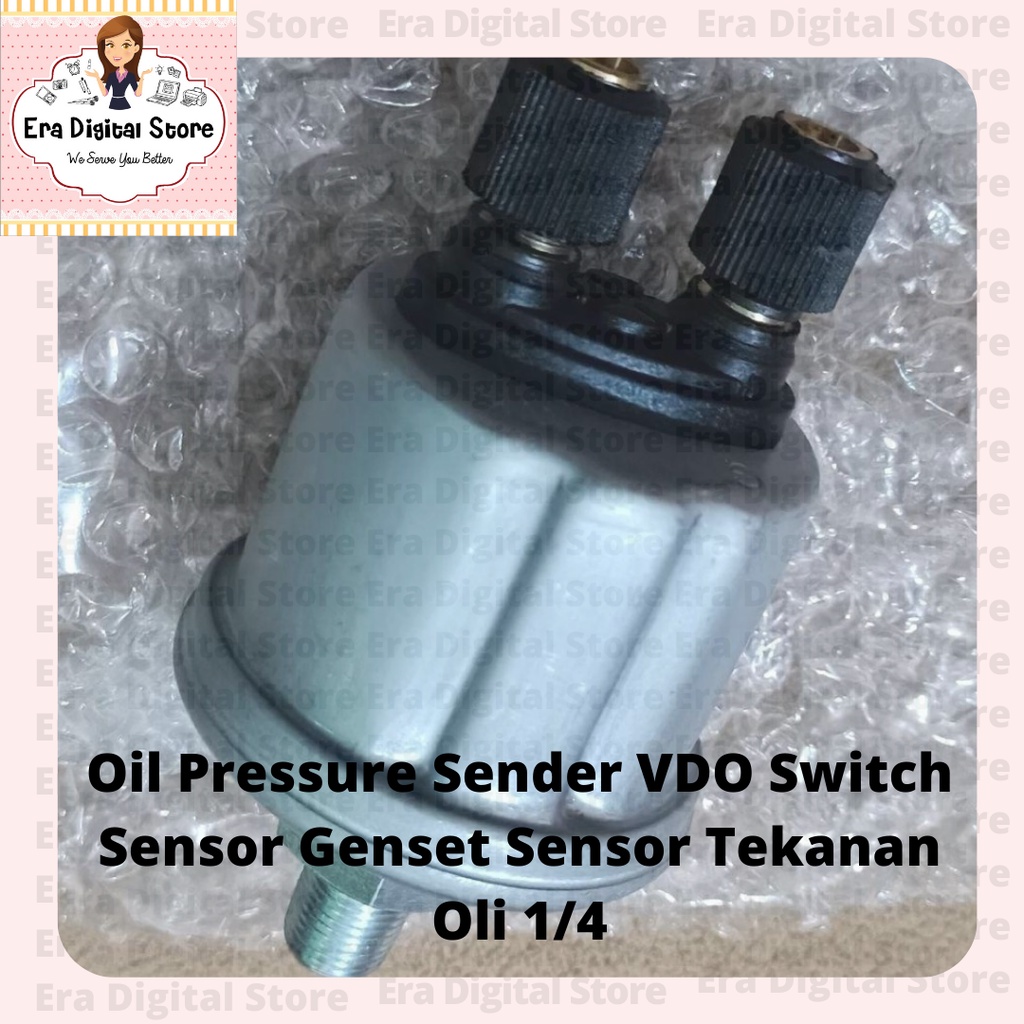 Oil Pressure Sender VDO Switch Sensor Tekanan Oli 1/4 Sensor Genset