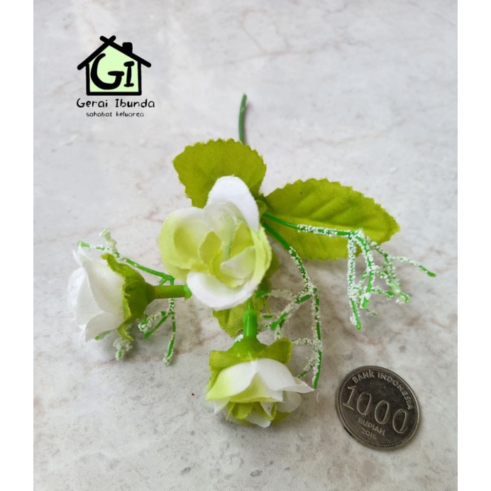 Bunga artificial mawar mini buket hiasan hantaran pernikahan lamaran