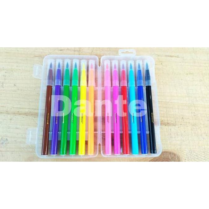 

Ibarul Spidol Debozz 12 Warna Brush Pen ( Per Set )