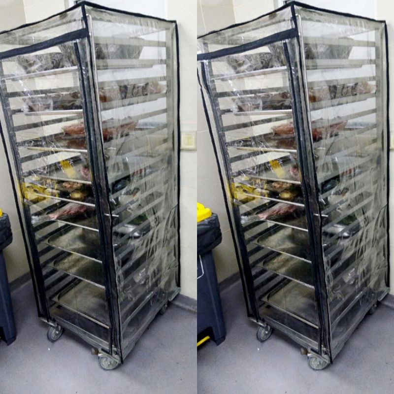 READY Cover Plastik Rak Loyang Roti /Penutup Rak Bakery