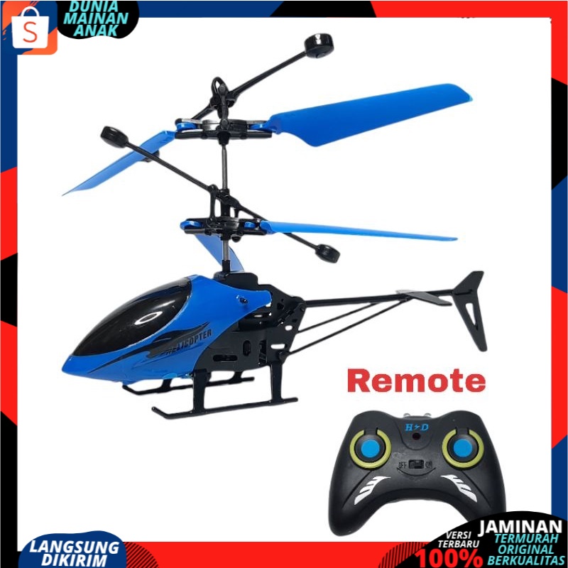 Helicopter Remot Kontrol / Rc Helikopter Remote Control Berlampu Baterai Cas Mainan Anak Laki Laki