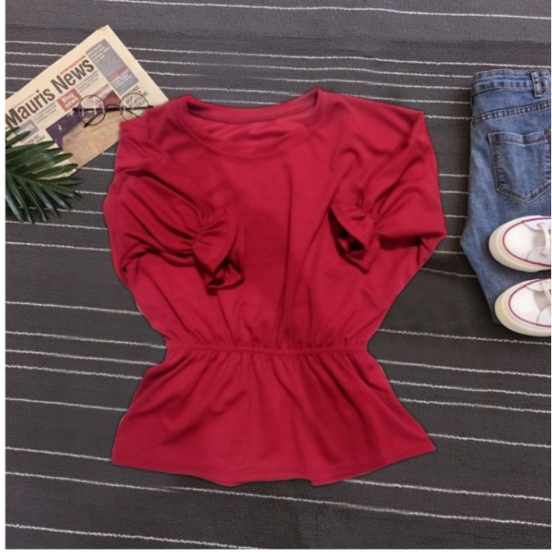 BLOUSE SHEVII TOP/LENGAN PENDEK KARET