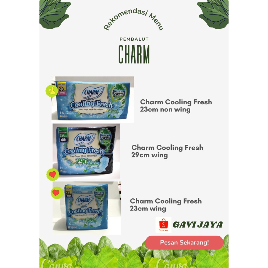 CHARM COOLING FRESH PEMBALUT WANITA