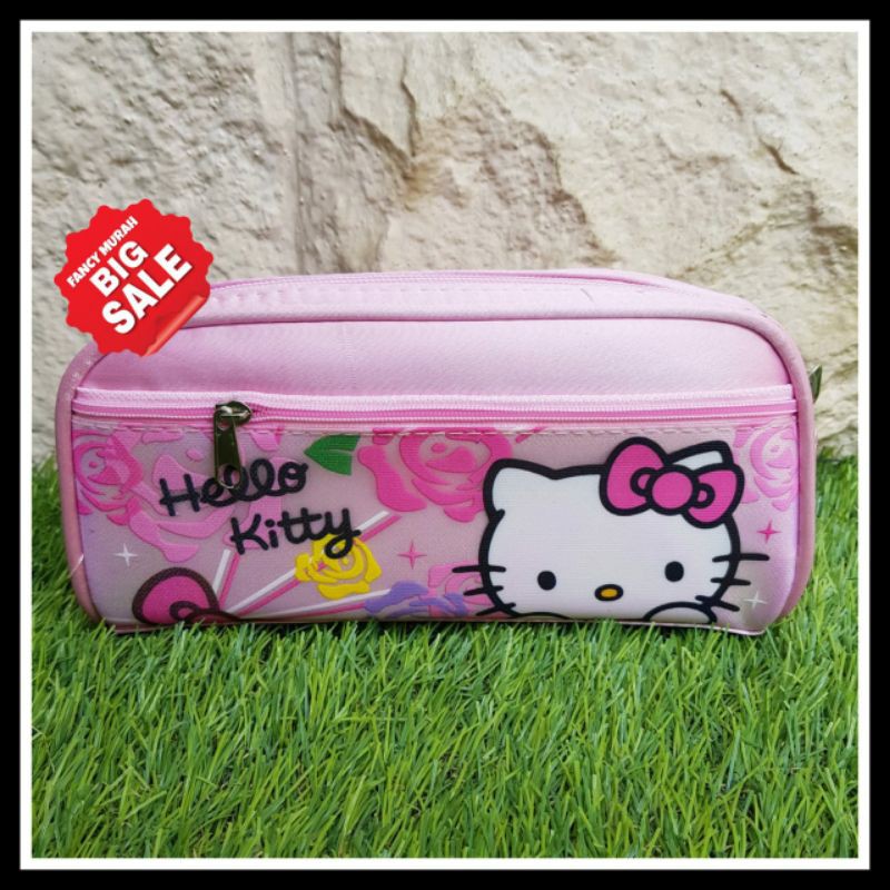 

(SALE) KOTAK PENSIL KANVAS HELLO KITTY
