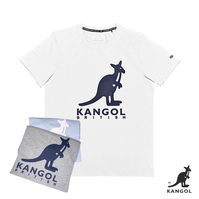 2021 Kangol Kaos  T shirt Lengan  Pendek  Round Neck Klasik 