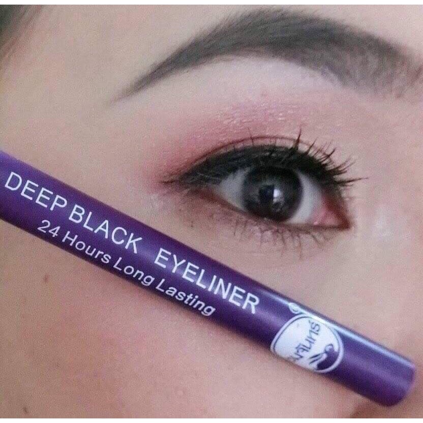 TERMURAH CHOM CHAN Deep Black Eyeliner 24 Hour Long Lasting | Eyeliner Anti Air Smudgeproof