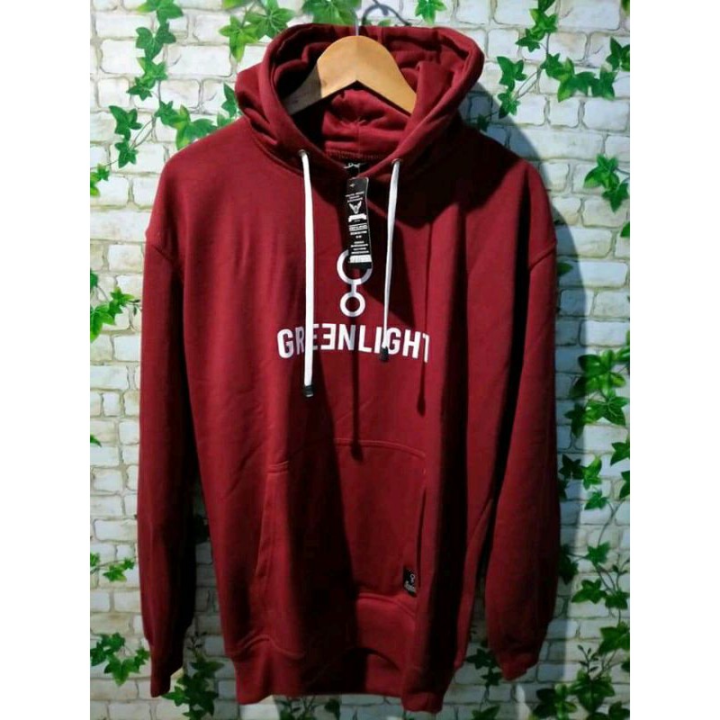 Zipper Hoodie cewek merah 3second