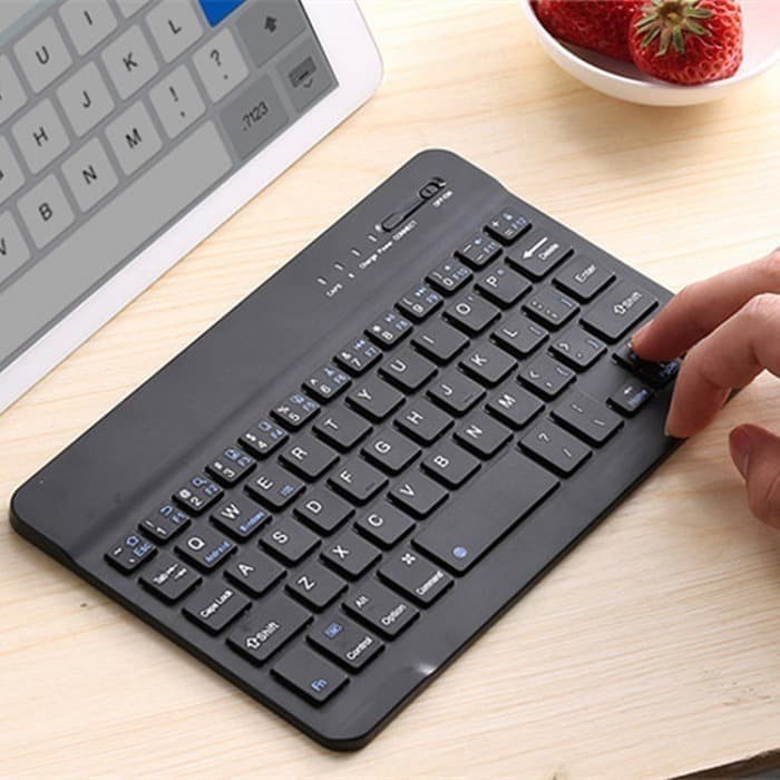 Wireless Bluetooth Keyboard Rechargeable Tablet Ipad Android iOS