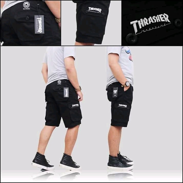 Celana Pendek Cargo Thrasher | Cargo Pendek | Celana distro | Cargo Thrasher Pria Cowo