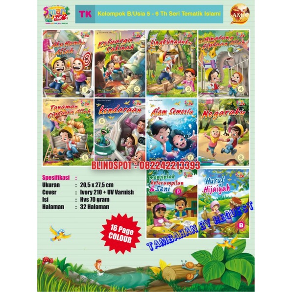 

BUKU TK TEMATIK SERI ISLAMI UNTUK KELOMPOK B USIA 5-6 TAHUN