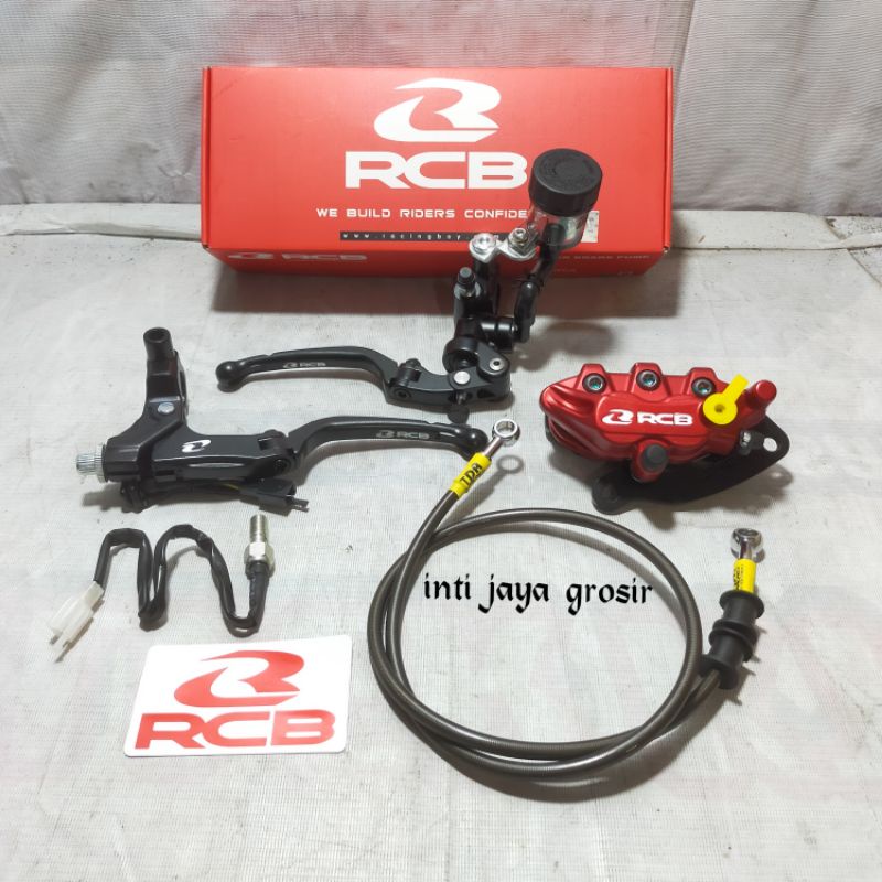 Master Rem RCB Kanan S1 Radial Handel Kiri RCB S1 Kaliper Depan RCB Selang Rem Depan Semua Motor