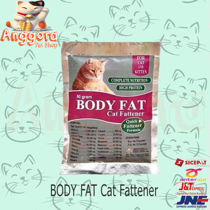 BODY FAT Cat Fattener 50gr - Vitamin penggemuk Kucing