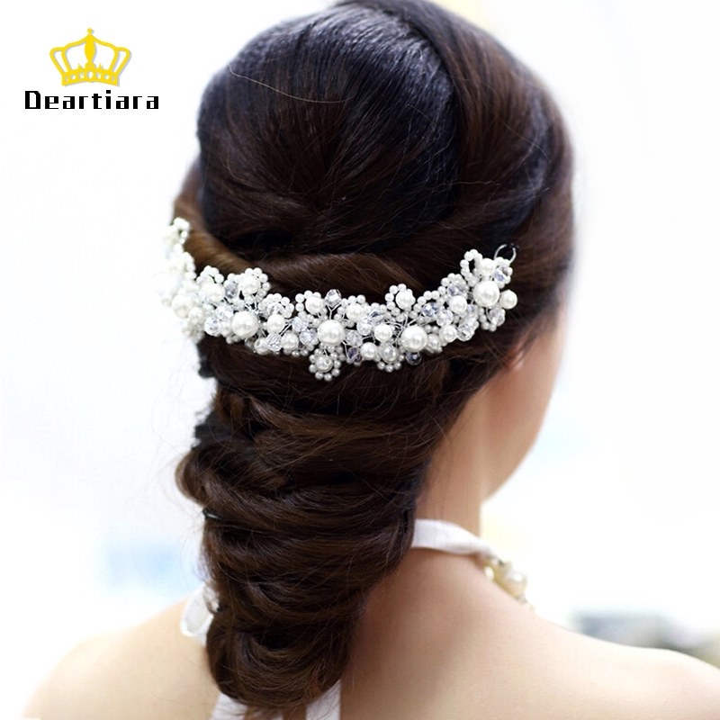 Deartiara Headpiece Bandana Mutiara Aksesoris Rambut Pengantin Wanita