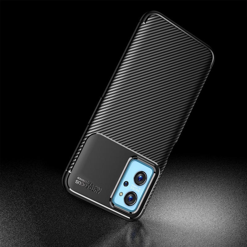 Soft Case Silikon Tekstur Carbon Fiber Shockproof Cover OPPO Realme 9i 9pro 9i