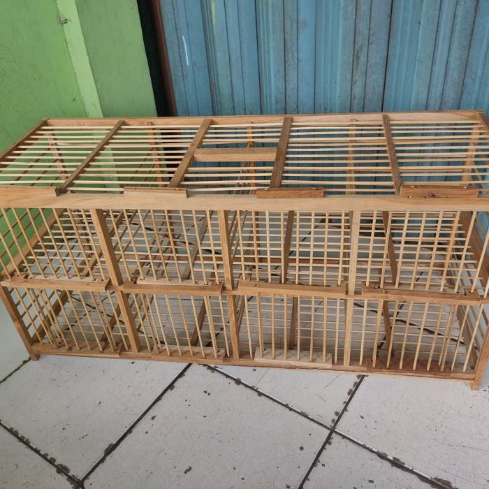 Lianp | Dondang Jemur Pintu 8 Kayu Jati Ruji Bambu Khusus Burung Dara Merpati Kekinian Terlaris