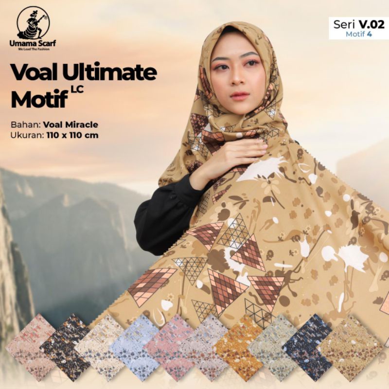 *NEW PRODUCT SATUAN* Hijab Segi Empat Voal Ultimate Motif By Umama