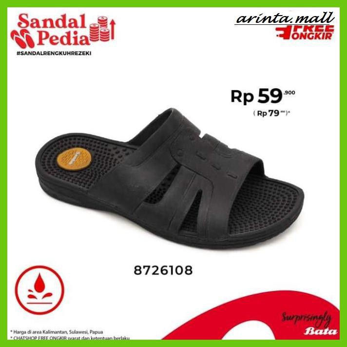 LADNASUTAPES- SANDAL KARET PRIA BATA SANDAK -ASLIIII.