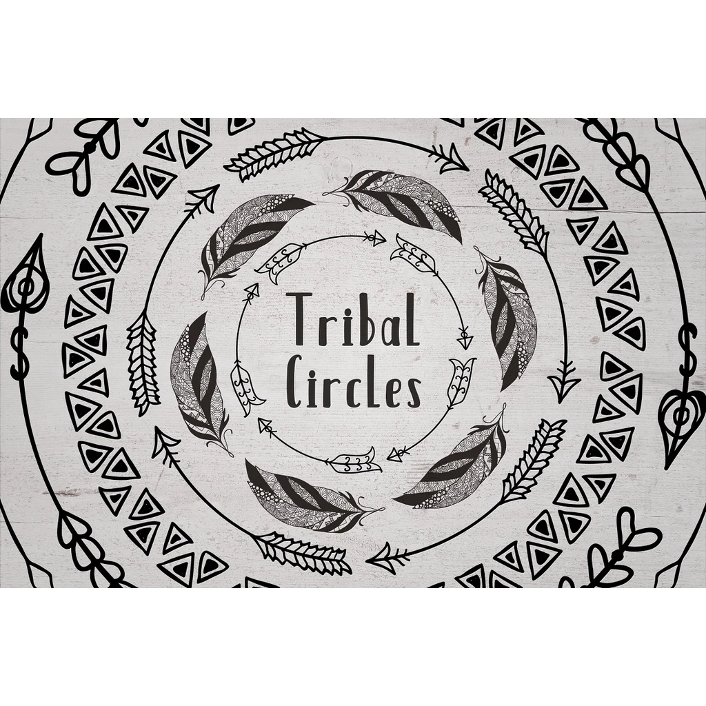 63 Tribal Circles Logo Badge