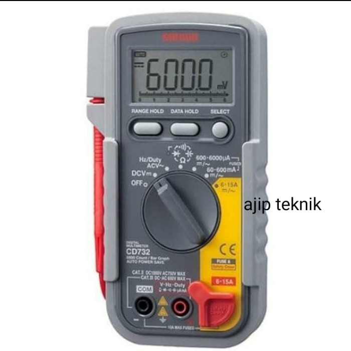 SANWA CD732 DIGITAL MULTIMETER asli JAPAN