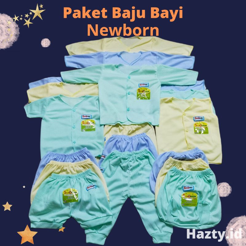 18 PCS PAKET BAJU BAYI NEWBORN SNI