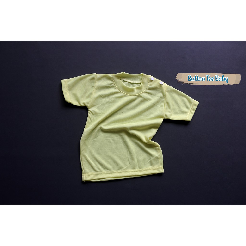 Button Tee Bayi ML XL PASTEL ~ Kaos bayi ~ Atasan Bayi ~ Kaos balita ~ baju bayi