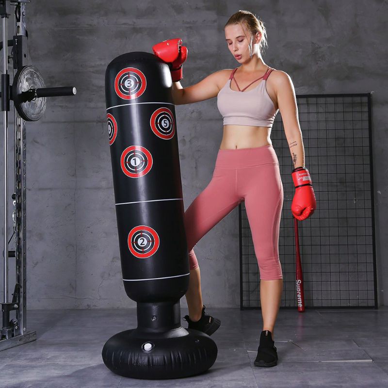 SAMSAK BANTALAN TINJU ANGIN INFLATABLE - OLAHRAGA BOXING - KADO ANAK DEWASA